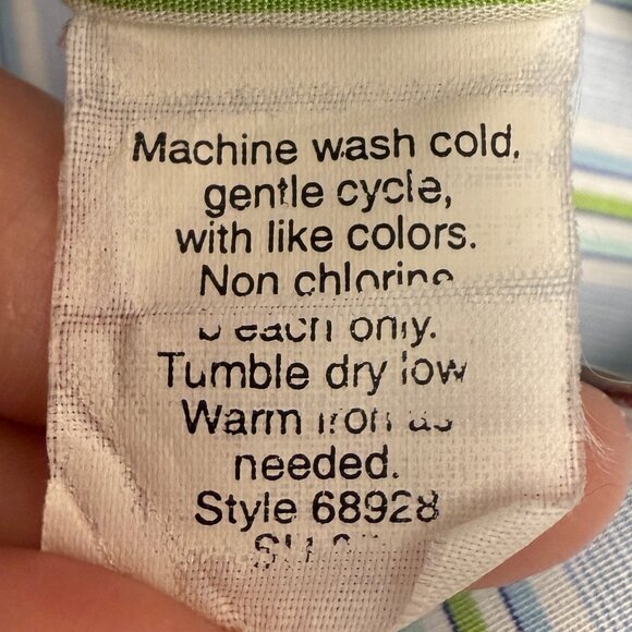 EUC Men's J.‎ CREW Cotton Striped Dress Shirt Striped | Size M (15-15.5) - Picture 7 of 7